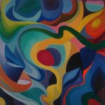 Abstrakte Bilder von Elisabeth Oschwald - multifarben