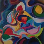 Abstrakte Bilder von Elisabeth Oschwald - multifarben