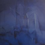 Abstrakte Bilder von Elisabeth Oschwald - überwiegend blau