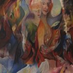 Bilder mit Gestalten von Elisabeth Oschwald Paintings with figures by Elisabeth Oschwald